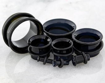 Pair Black Single Flare Tunnels