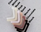 Borosilicate Glass Clear or Skin tone nose screws.(pyrex)