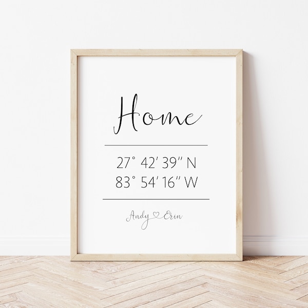 Home Coordinates - Etsy