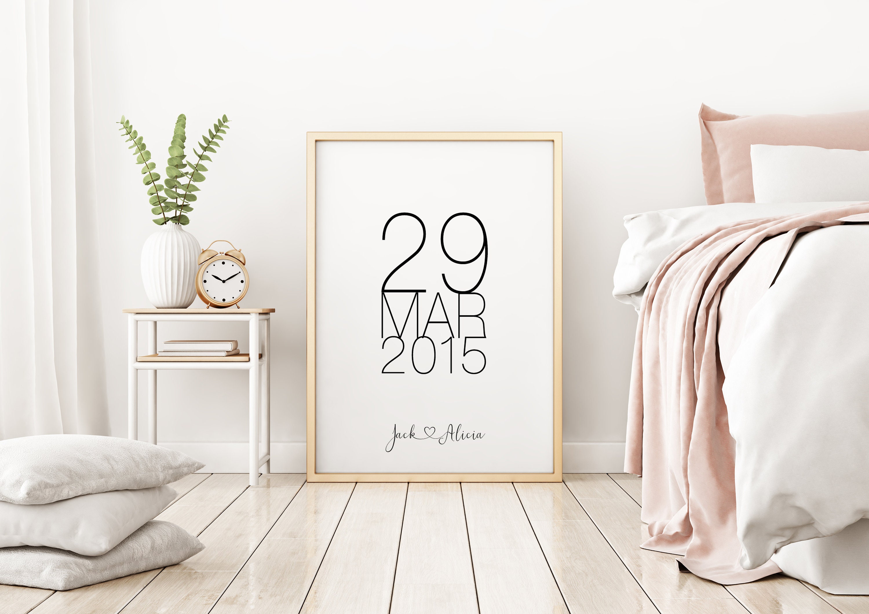 Custom Date Print | Personalised Special Dates Print | Important Dates ...