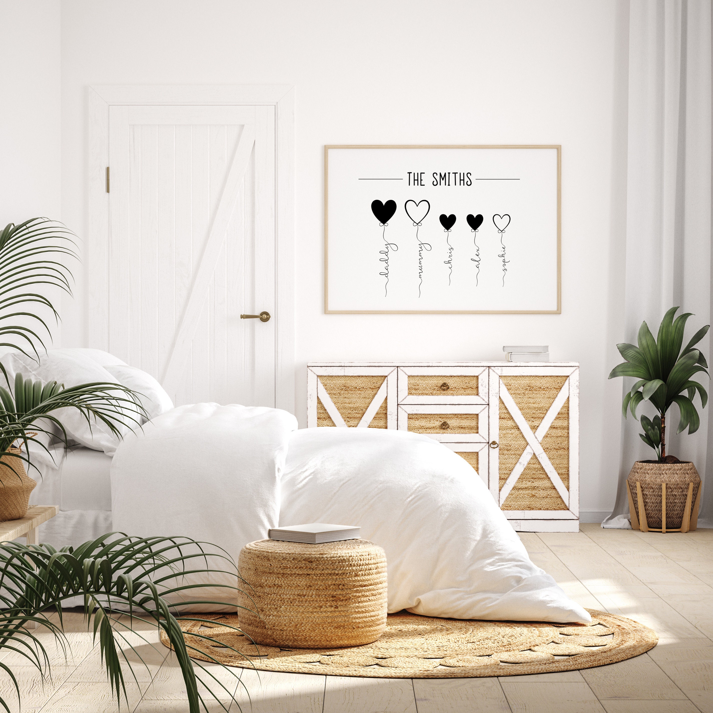 Personalised Family Print | Custom Family Names Print | Custom Family ...