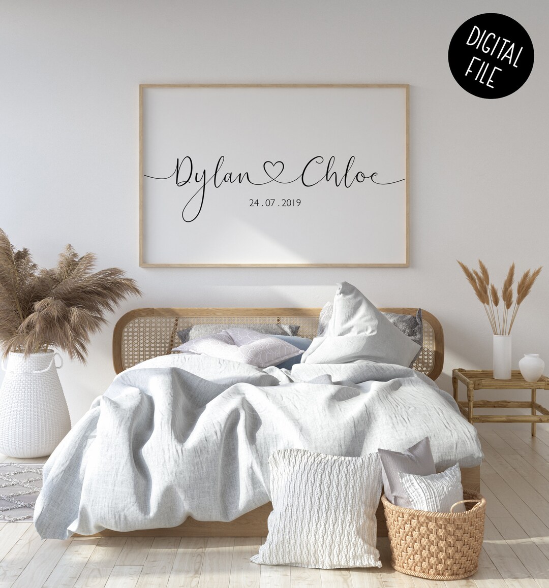 Personalised Couple Names Print Custom Couple Gift Custom - Etsy