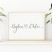 Personalised Couple Names Print | Custom Couples Gift | Custom Home Decor | Custom Anniversary Gift | Custom Wedding Gift | DIGITAL DOWNLOAD