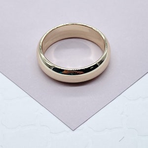 18K Gold Filled Plain Ring, Engagement Band Ring,   Dainty Jewelry