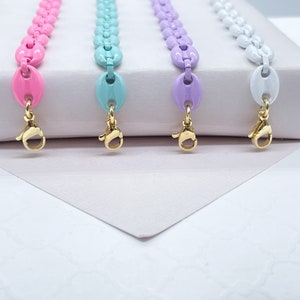 Colorful Enamel Puffy Mariner Chain