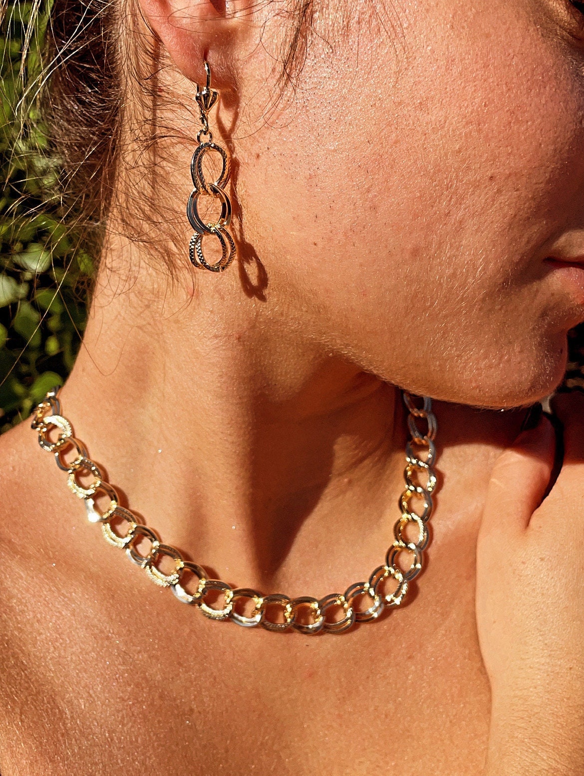 Set Di Gioielli Y 18K In Oro 18K Di Lusso: Collana, Braccialetto - Foto 5