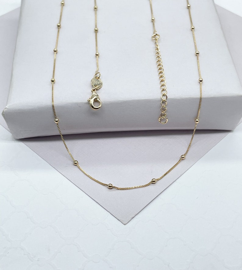 18k Gold Filled Ultra Thin 0.6mm Satellite Chain - Etsy