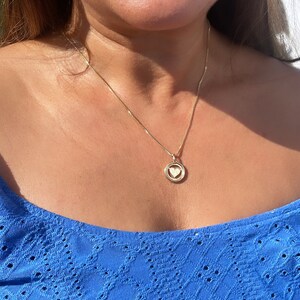 18k Gold Filled Small Circle See Through Pendants