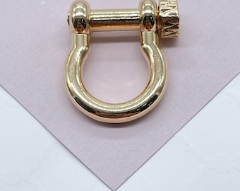 18k Gold Filled Chunky Carabiner Lock Clasp  Chain Styling, Necklace  Parts & Components Designers