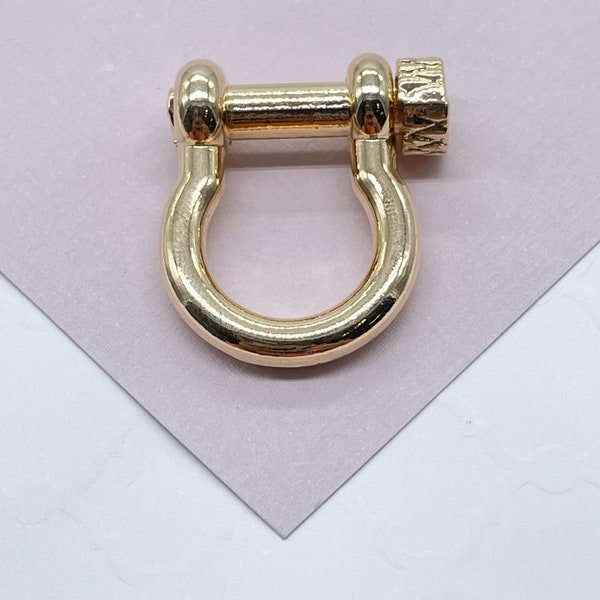 18k Gold Filled Chunky Carabiner Lock Clasp  Chain Styling, Necklace  Parts & Components Designers