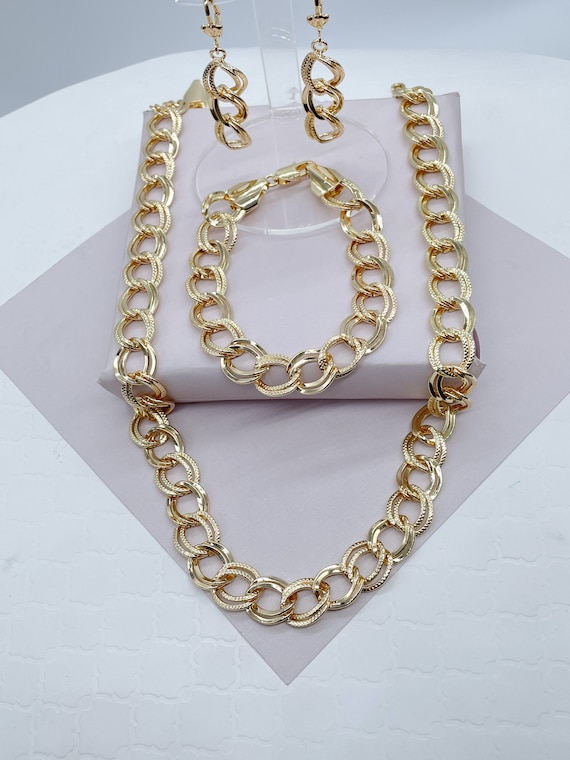 Kenivira Set Gioielli Donna: Collana E Bracciale Regolabili In Acciaio Inossidabile - Oro/Argento, Con Scatola Regalo - 5