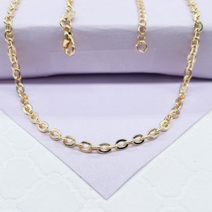 18k Gold Filled Classic Chunky Think Curb Link Chain