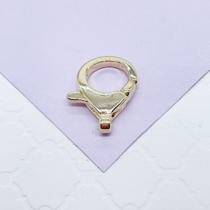18k Gold Filled Plain Crab Claw Clasp