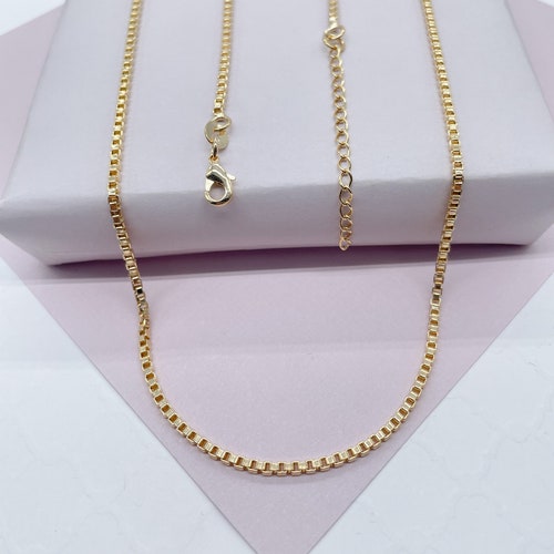 18k Gold Filled Chain Necklace Minimalist Chain Necklace - Etsy