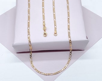 Gold Filled 3 mm Figaro Gliederkette Halskette und Schmuck Zubehör