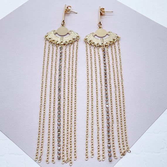 【関税＆送料込み】ChloAC Earrings Chanel Gold CC Earrings Rhinestone Clip-On 02A – AMORE