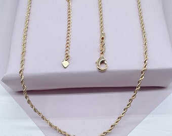 18K Gold Filled 2mm Rope Chain for Wholesale Necklace Dainty - Etsy