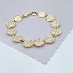 18k Gold Filled San Benito Link Bracelet Wholesale Jewelry Supplies