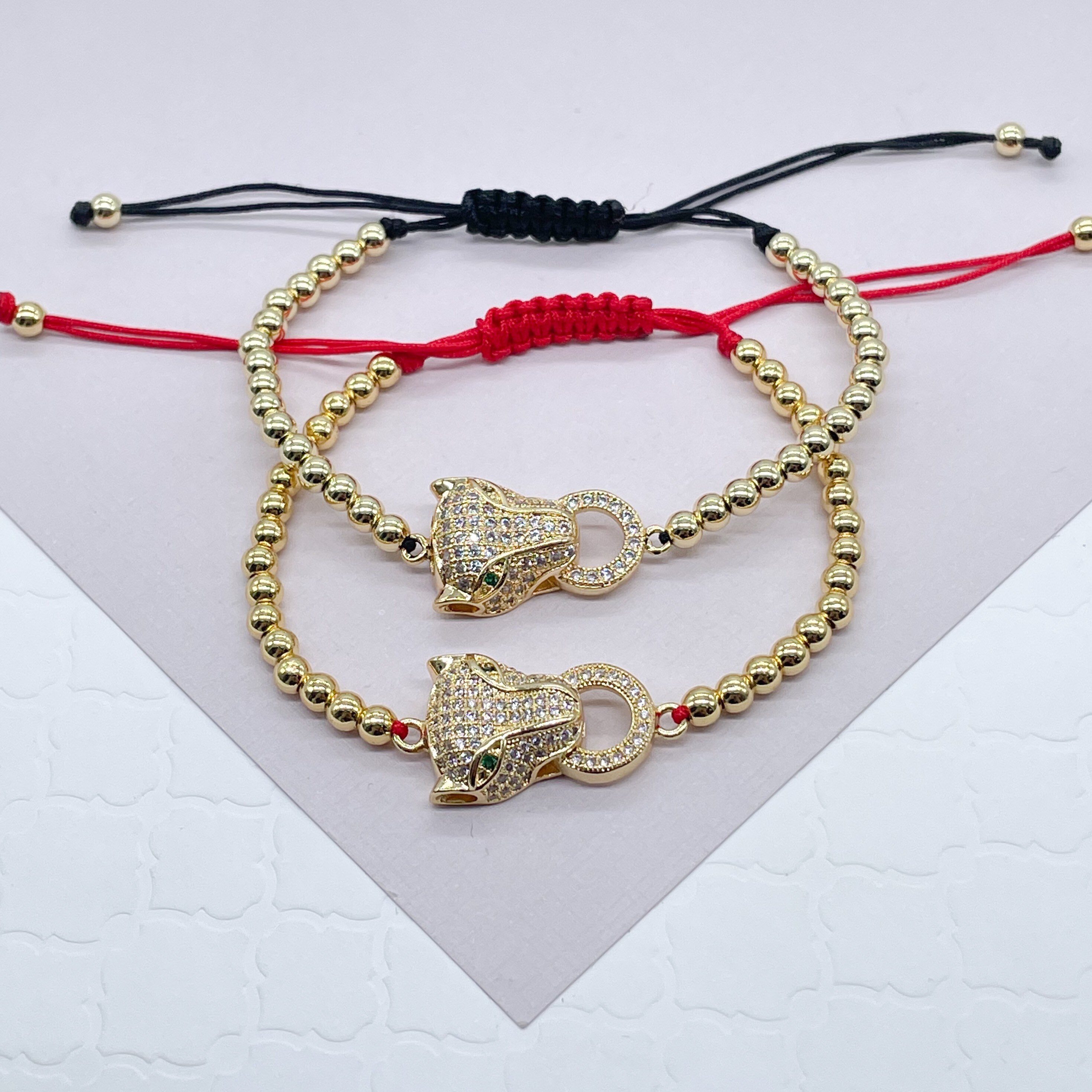 ブレスレット Cheetah Head Crystal Bracelet Amazon.com: Trillion London Two-Headed Lion Crystal