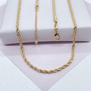 18k Gold gefüllte 2,5 mm Kordelkette
