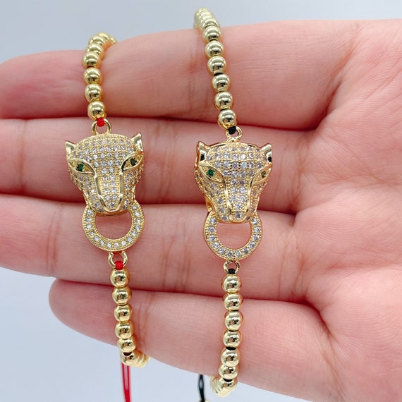 Custom Engraved S. Steel & 18K PURE GOLD SPOT Bracelet and