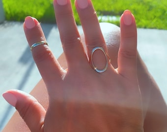 Simple Plain Stackable Band Ring In 18k Gold Filled   Supplies