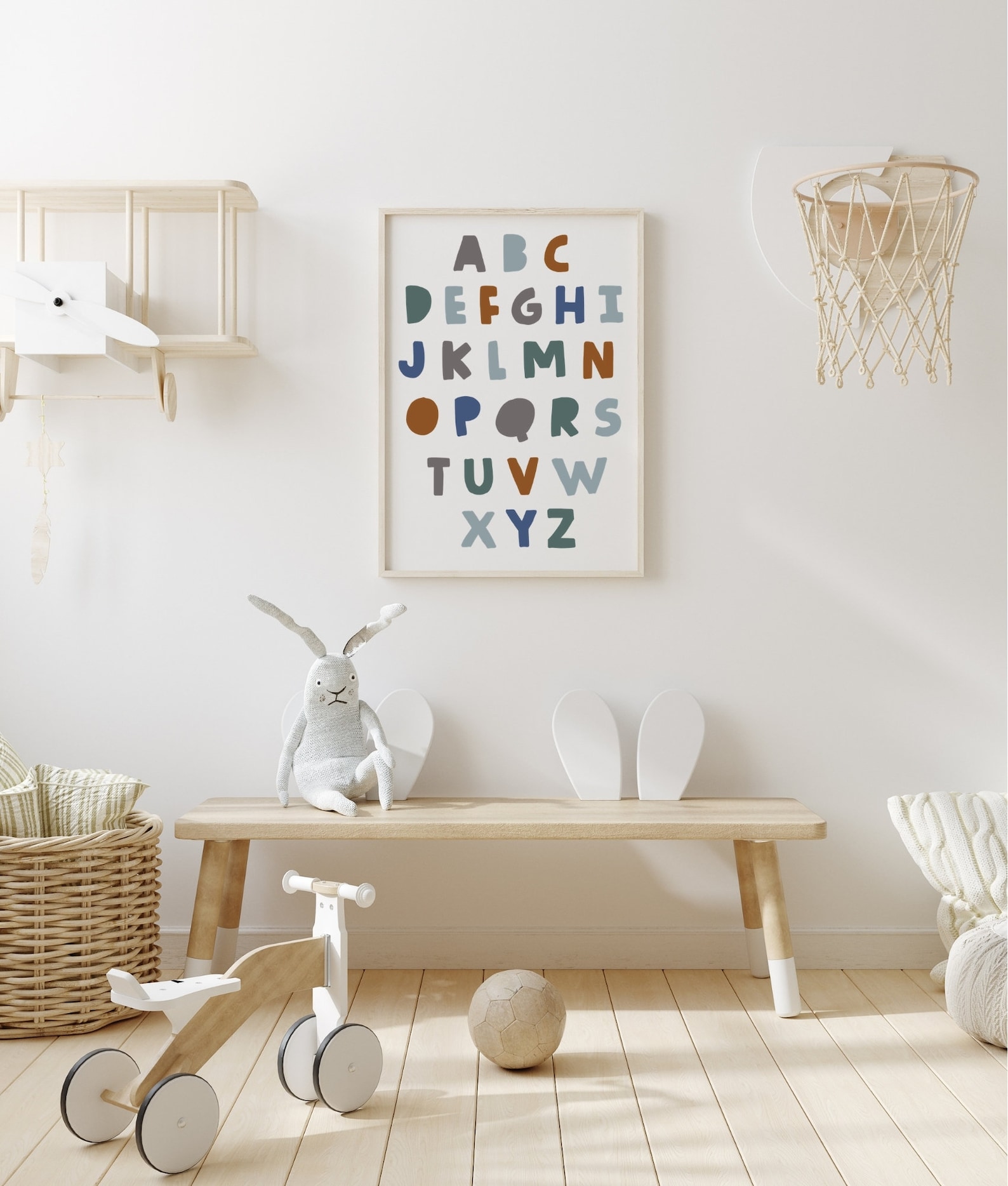 Alphabet Nursery Wall Print Nursery Decor Nursery Wall Art | Etsy