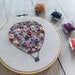 Full embroidery kit.  Hot air balloon DIY beginner craft. Adult anxiety/stress relief gift 