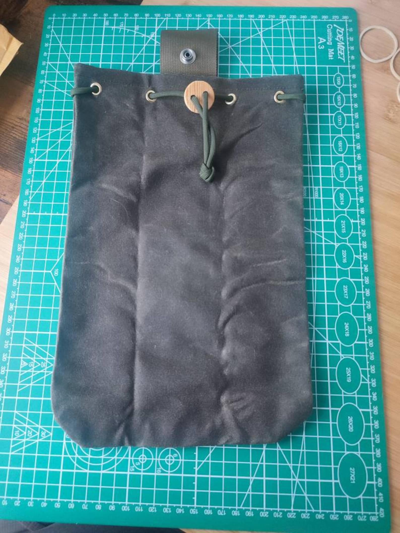 Bushcraft Waxed Canvas Belt Dump Pouch Roll up Dump Pouch Etsy
