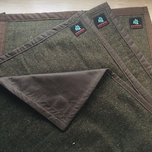 Bushcraft sit mat wool and wax canvas. Outdoors sit mat. Browns Bushcraft