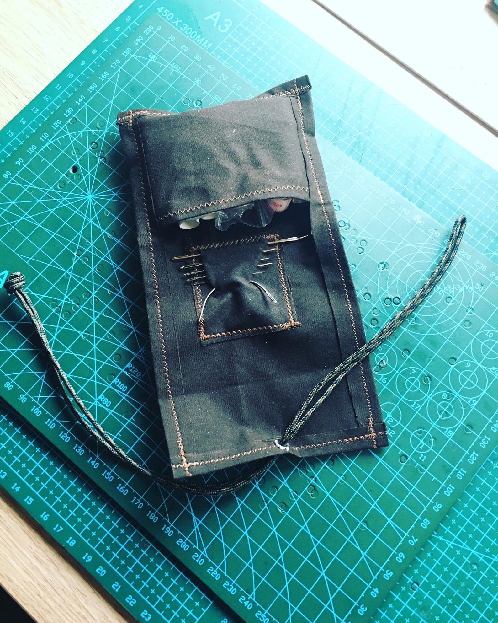 Bushcraft sewing kit/Maintenance repair kit Waxed canvas Etsy