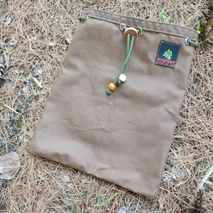 Bushcraft canvas pouch traditional bushcraft gear fire kit/food ditty pouch