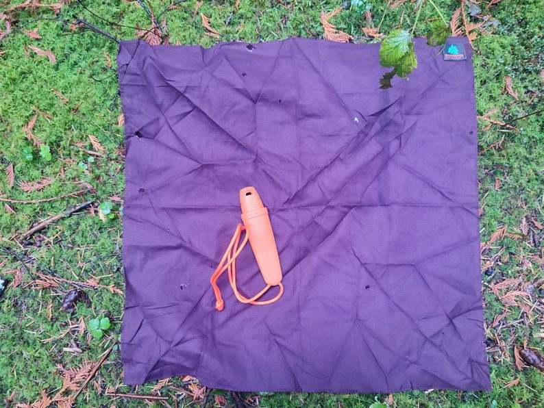 Bandana Bushcraft 100 % coton 22 x 22 po. Bandana bushcraft. image 7