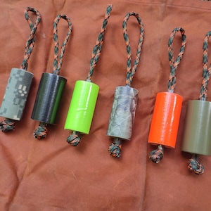 Paracord duct tape belt loop EDC duct tape gaffa tape keychain paracord Emergency duct tape Trail marking tape. image 3