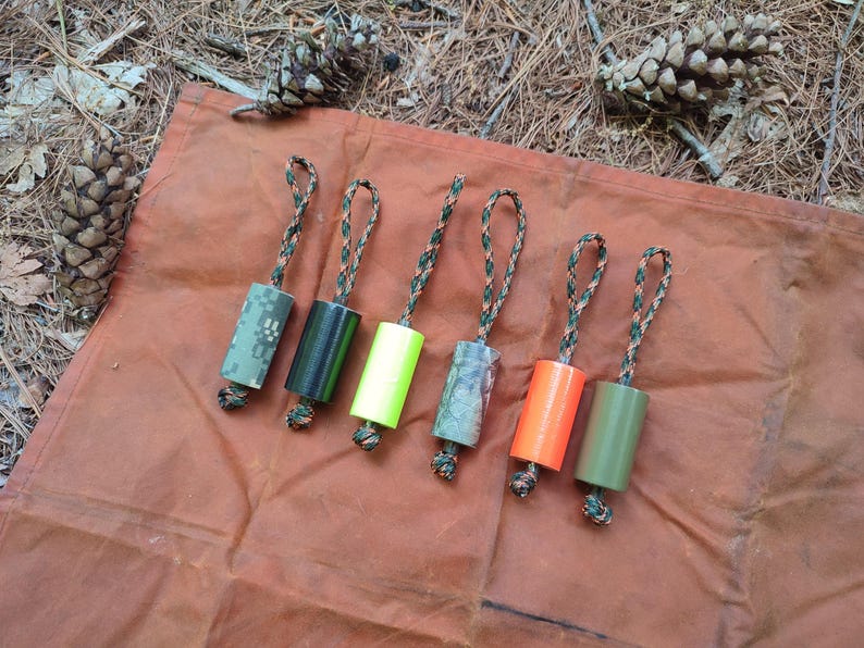 Paracord duct tape belt loop EDC duct tape gaffa tape keychain paracord Emergency duct tape Trail marking tape. image 1