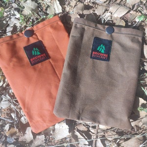 Bigfoot Canvas Co. Bushcraft waxed canvas lightweight pouch canvas ditty pouch. Possibles gear pouch