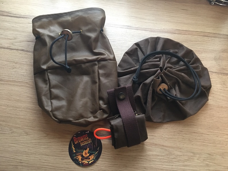 Bushcraft Pouches Waxed Canvas Adventurer Bundle Dump Pouch Etsy UK