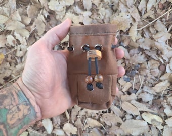 Bushcraft woskowany płótno Micro Sami saszetka na przekąski etui na podpałkę saszetka na monety