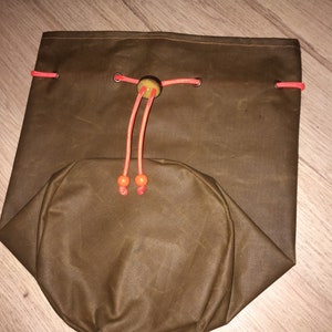 Bushcraft waxed canvas large pot bag Pathfinder 120oz cook pot bag pouch