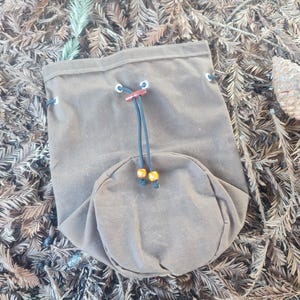 waxed canvas 14cm zebra billy can cook pot bag bushcraft pouch bush pot pouch
