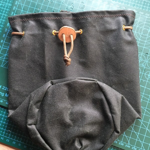 bushcraft 10cm zebra billy can cook pot waxed canvas pouch bag for pots and mugs. Stanley 24oz pot.