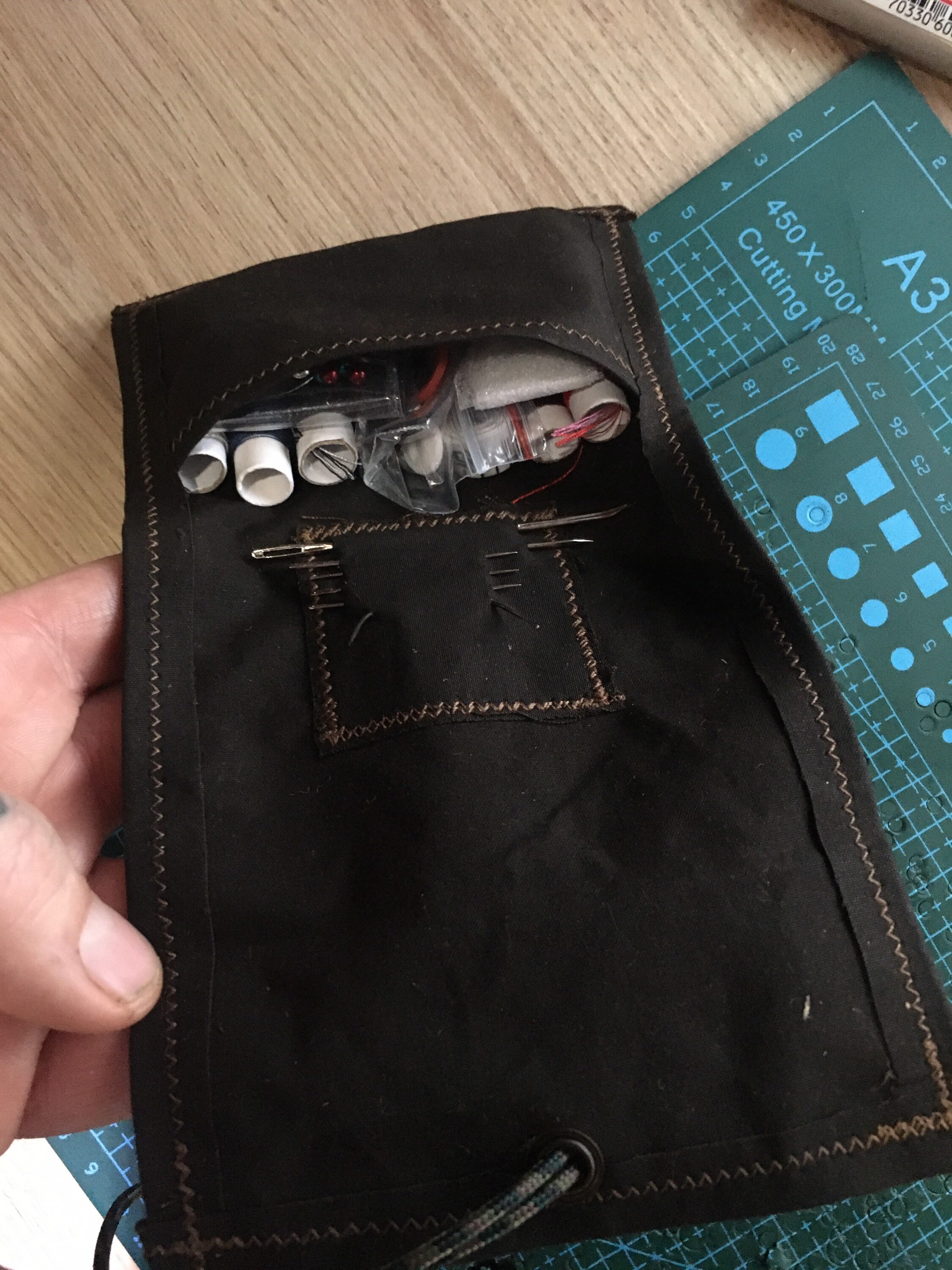 Bushcraft sewing kit/Maintenance repair kit Waxed canvas Etsy