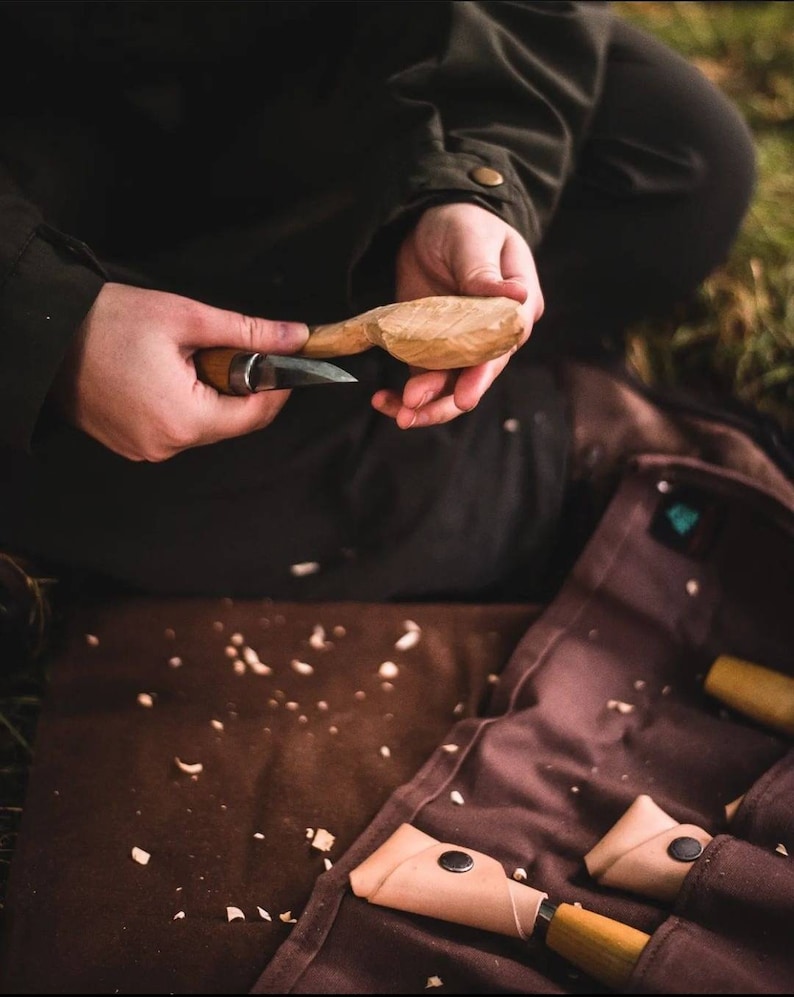 Canvas Heavy Duty Tool Roll Bushcraft Tool Roll. Etsy