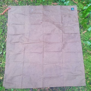 Ground Cloth Mat 40&quot;x40&quot; XXL Sit Mat Waxed Cotton Canvas Utility Mat