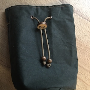 Beuteltasche für Aeropress gewachste Canvas Beutel Kaffeesatztasche