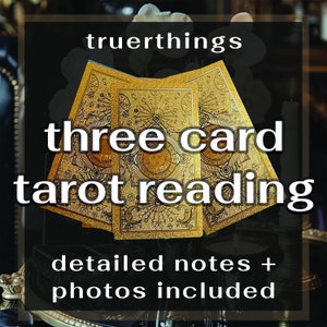 Drie kaarten tarot lezing- waarzegster paranormale lezing, tarotkaart kaartspel blind lezen voor liefde, orakelkaarten uniek cadeau voor haar spiritueel