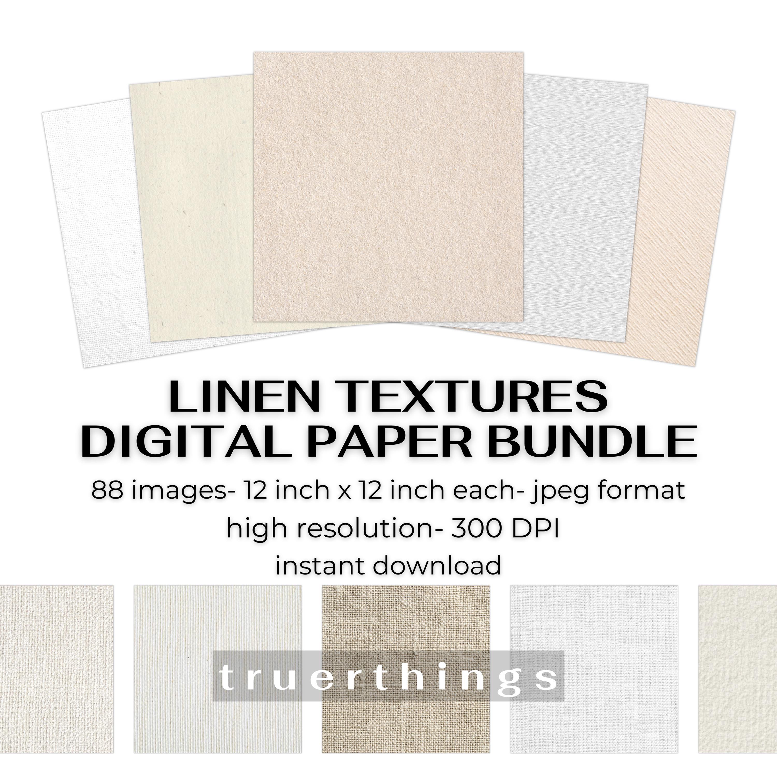 Linen Effect Paper Linen Textures Digital Paper Bundle Scrapbooking Paper Backgrounds ...
