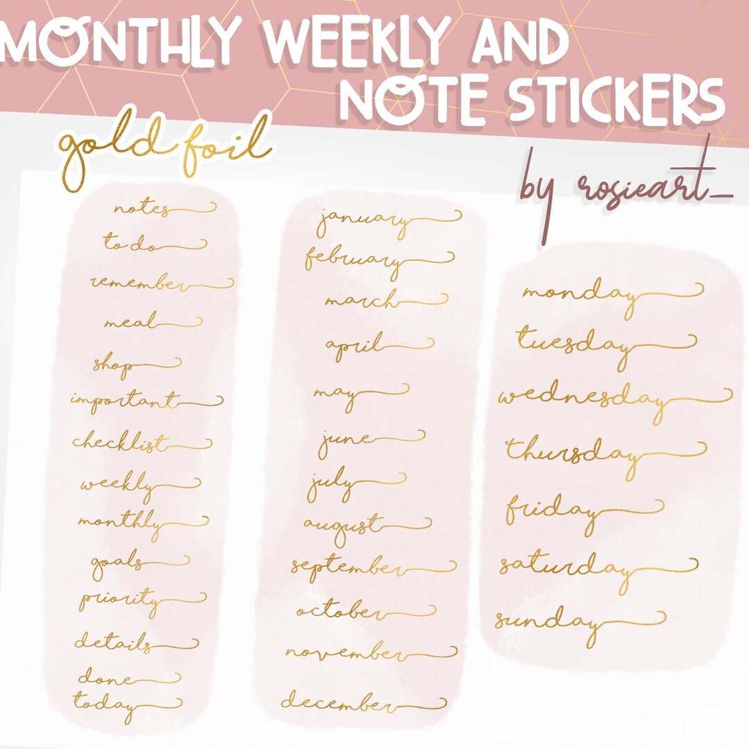 33 DIGITAL STICKERS Set for Digital Planner, Clip Art, Goodnotes ...