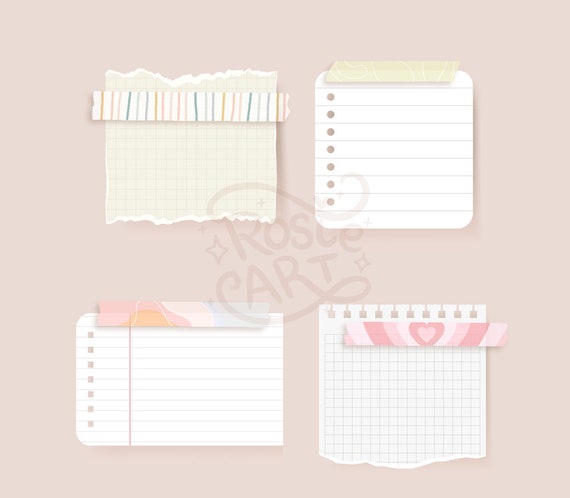 DIGITAL WASHI TAPE Y2K Aesthetic Pastel Washi Tape for Goodnotes