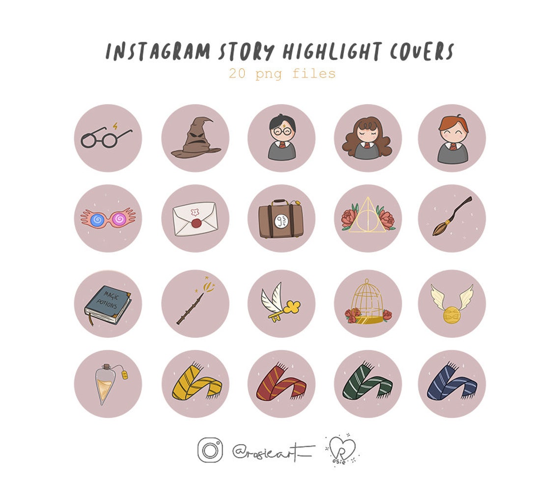 Instagram Highlight Icons Harry Potter Instagram Story Covers Etsy